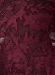 Doorschijnende blouse met bloemenstructuur en lange mouwen, Rood, Packshot image number 2