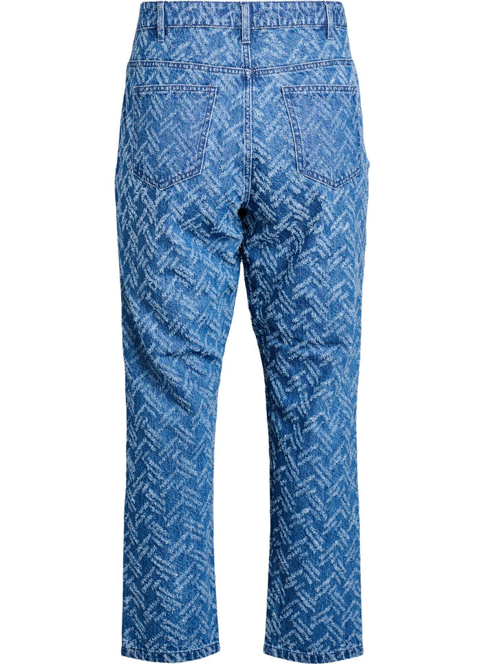Mille jeans met gestructureerd patroon, B.D. ZigZag, Packshot