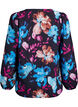 Viscose blouse met bloemenprint en lange mouwen, Zwart, Packshot image number 1