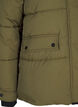 Korte puffer jas met contrastdetails, Groen, Packshot image number 3