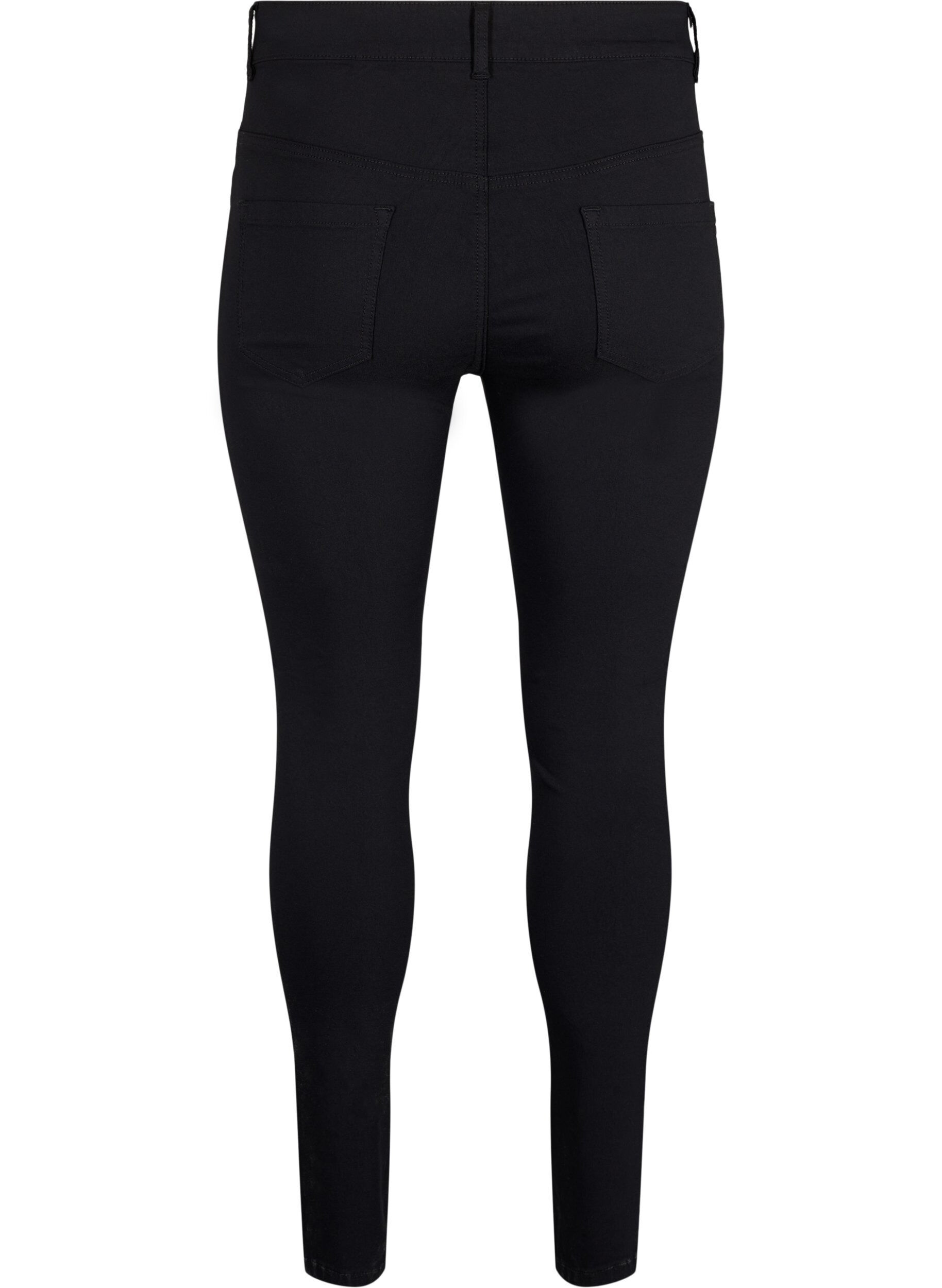 ZizziSlim fit broek met zakken, Zwart, Packshot image number 1
