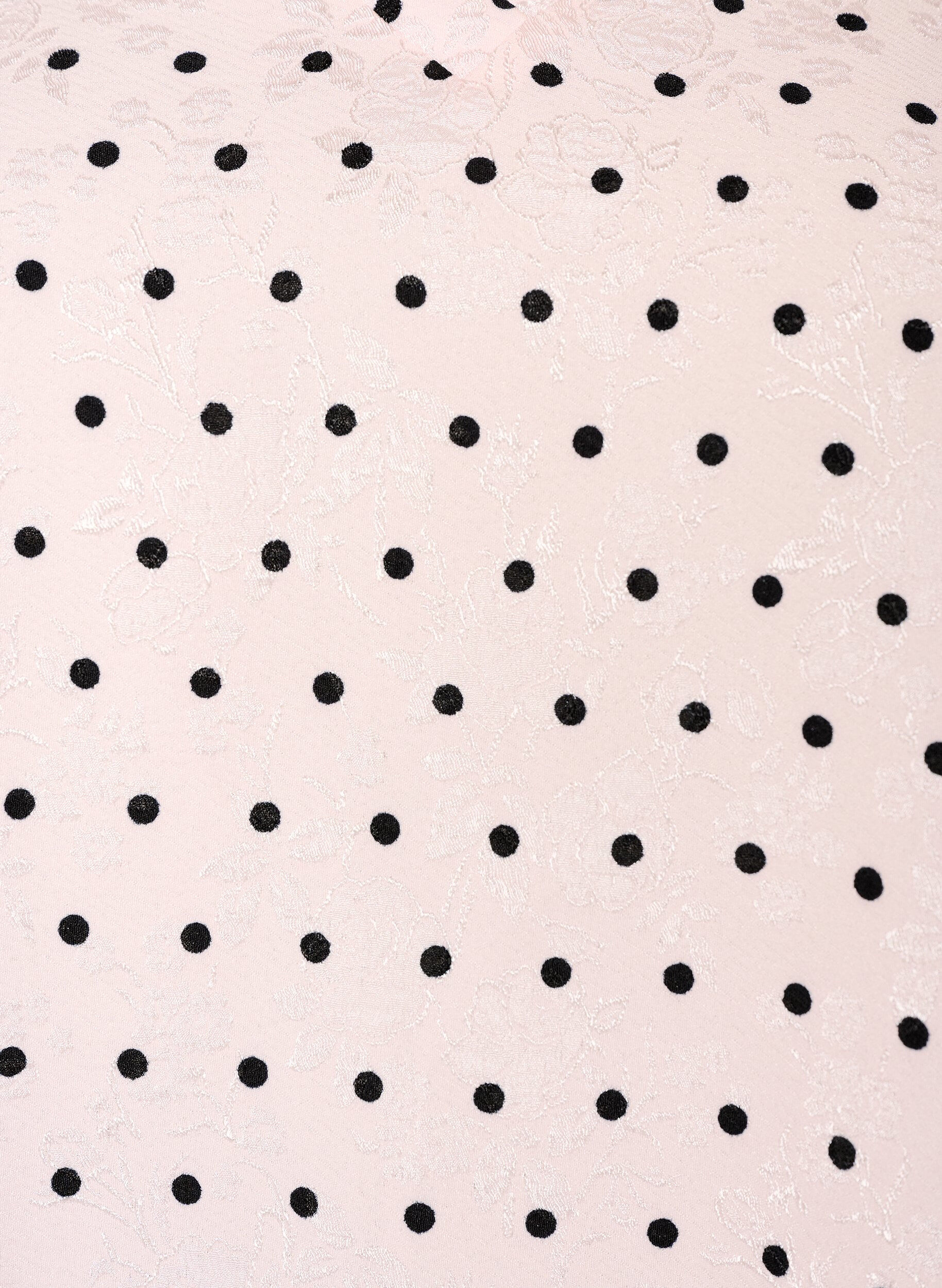 ZizziBlouse met ballonmouwen en polkadotpatroon, Roze, Packshot image number 2
