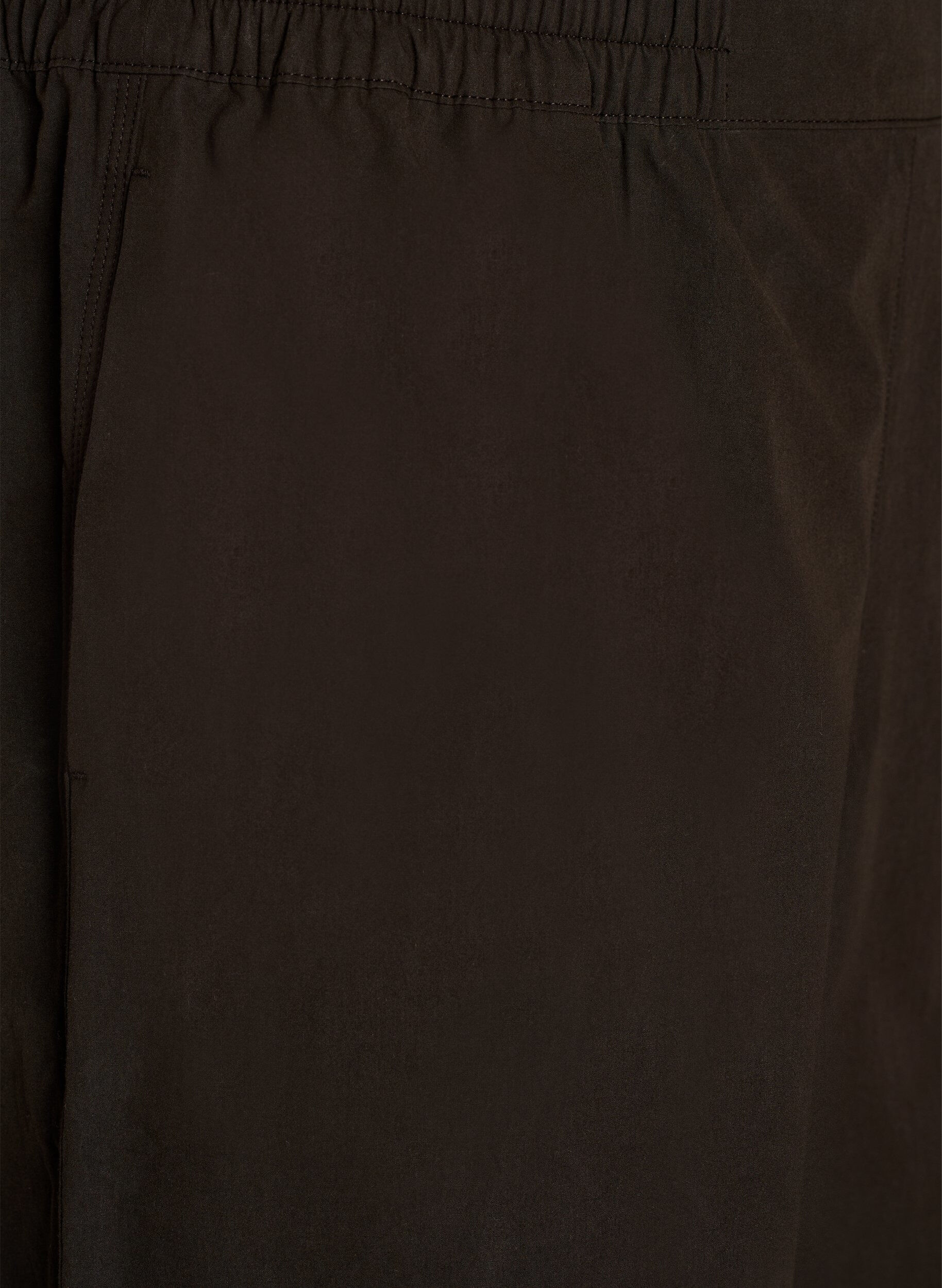 ZizziKatoenen balloonbroek met hoge taille, Bruin, Packshot image number 2