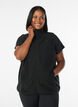Fleece vest met zakken, Zwart, Model image number 0