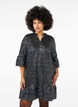 Paillettenjurk met V-hals en 3/4 mouwen, Black w. Sequins, Model image number 0