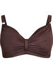 Bikini-bh met beugel en drapering, Bruin, Packshot image number 0