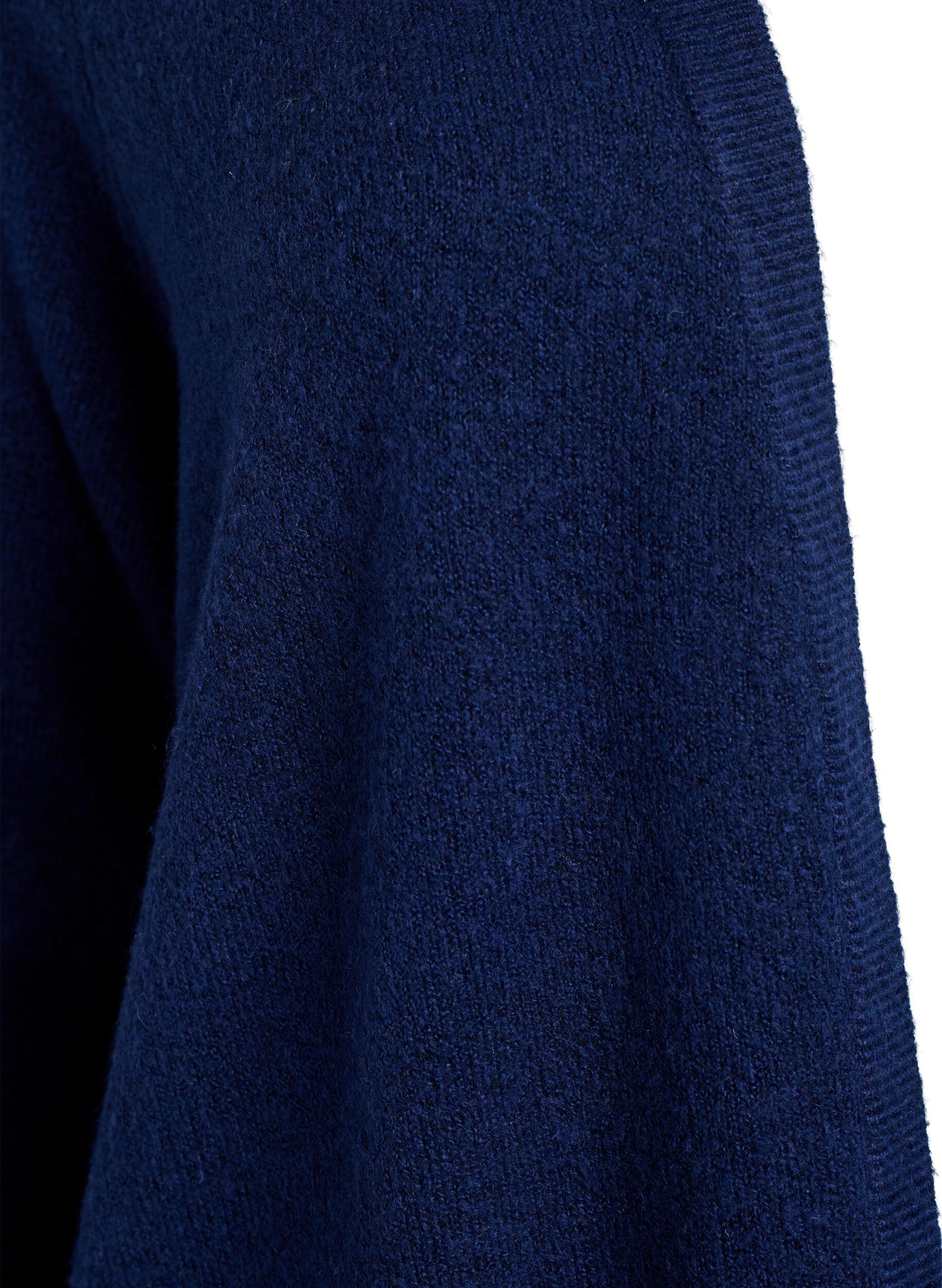 ZizziGeribd gebreid vest met zakken, Blauw, Packshot image number 2