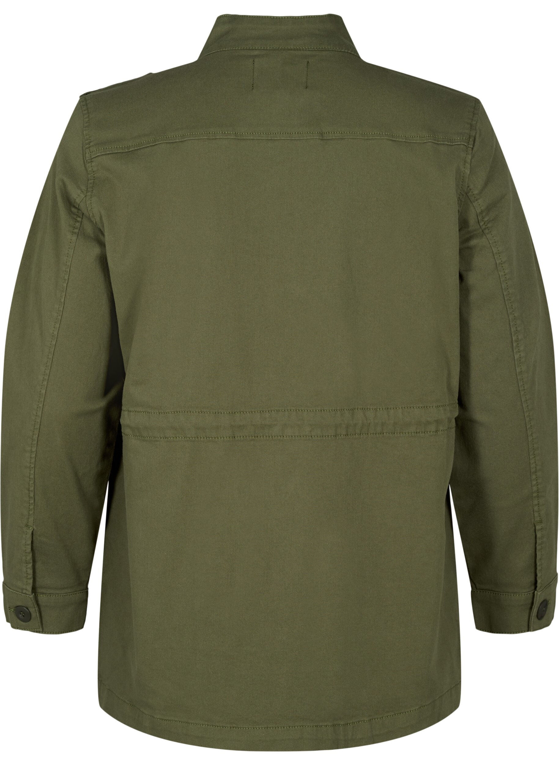 Zizzi Veste en toile &agrave; poches, Thyme, Packshot image number 1