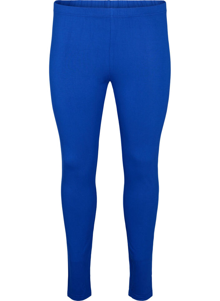 Basisleggings met extra lengte, Blauw, Packshot image number 0