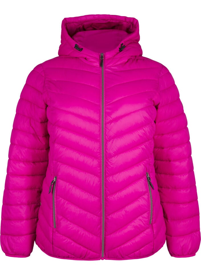 Lichtgewicht jas met capuchon, Roze, Packshot image number 0