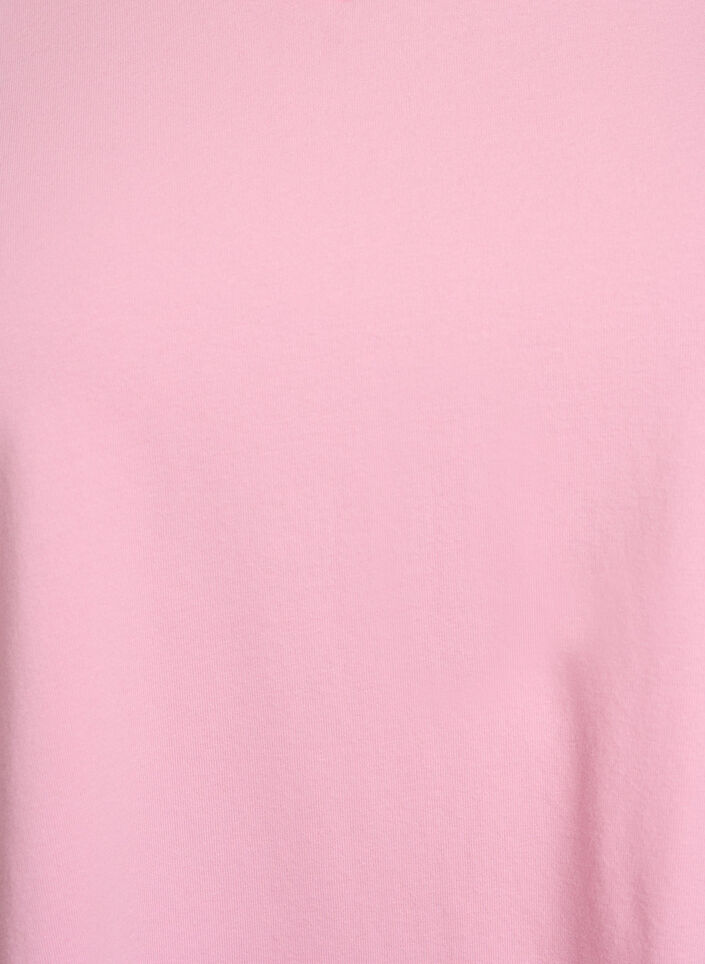 T-shirt en coton uni basique, Rose, Packshot image number 2