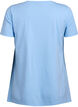 T-shirt met ronde hals en A-lijn vorm, Blauw, Packshot image number 1