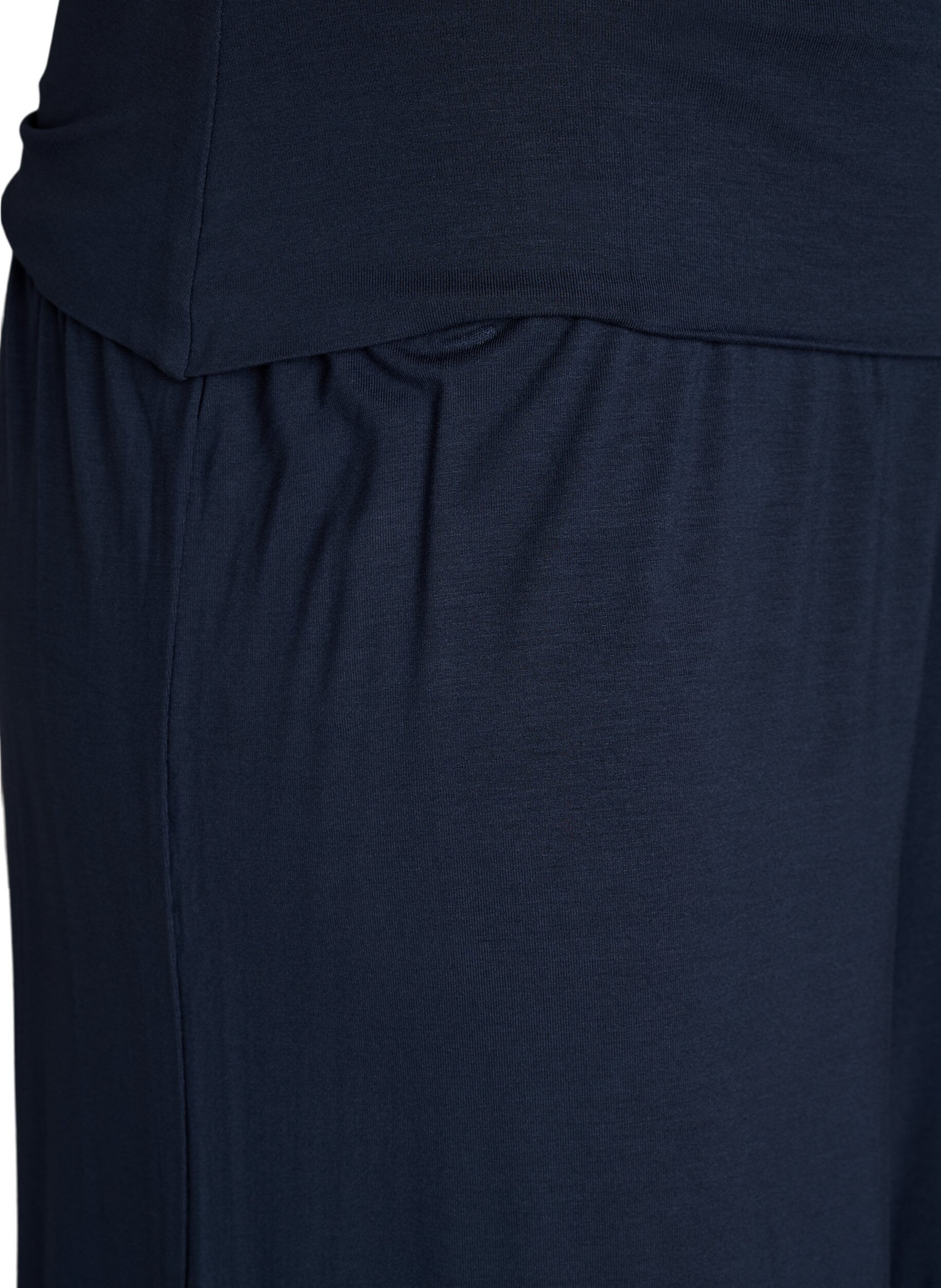 ZizziJersey culotte broek met hoge taille, Blauw, Packshot image number 2