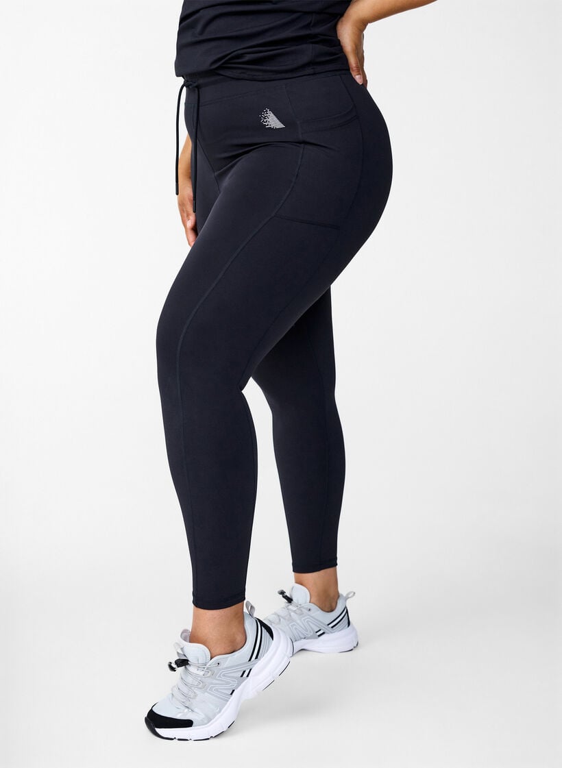 7/8 training panty met zakken, Black, Model