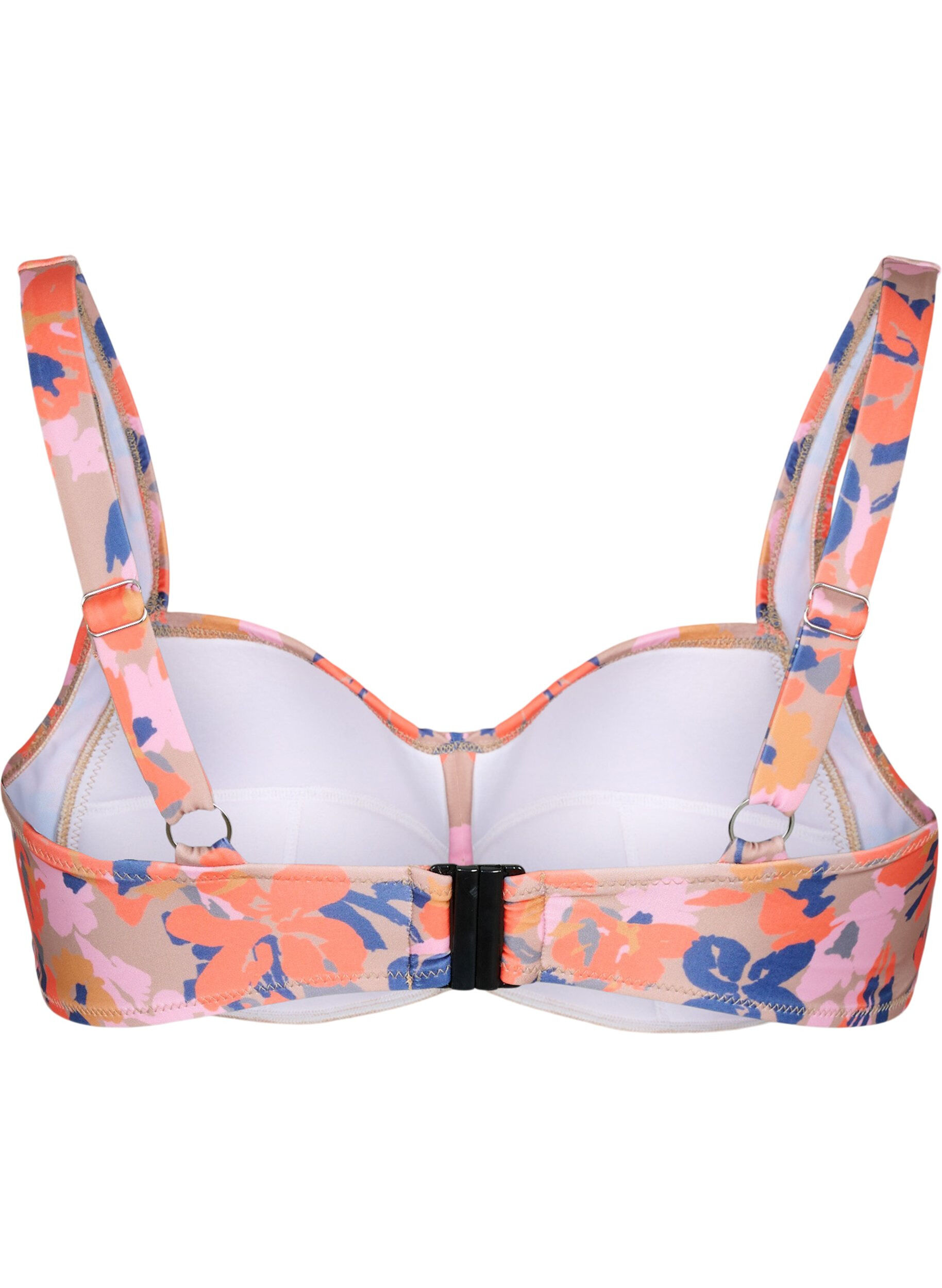 ZizziBedrukte bikinitop, Retro Flower, Packshot image number 1