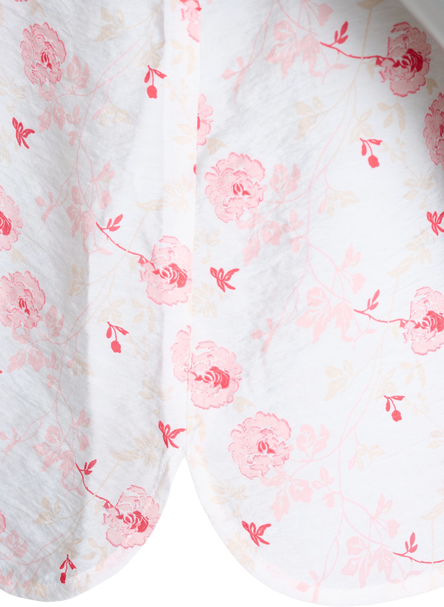 ZizziBlouse met korte mouwen en bloemenprint, Roze, Packshot image number 3