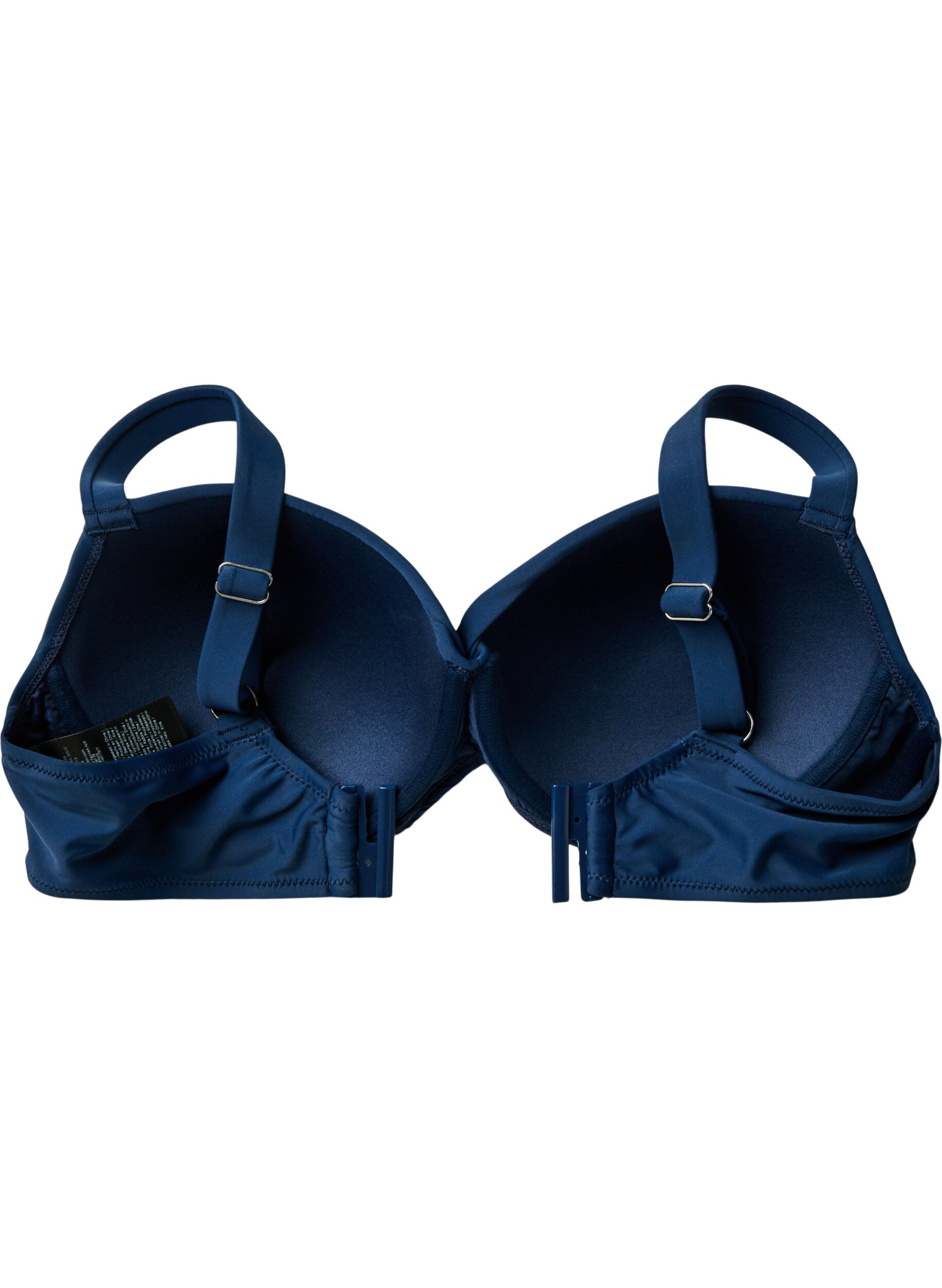 ZizziBikini top met beugel en plooien, Blauw, Packshot image number 4