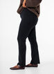 Flared jerseybroek, Zwart, Model image number 2