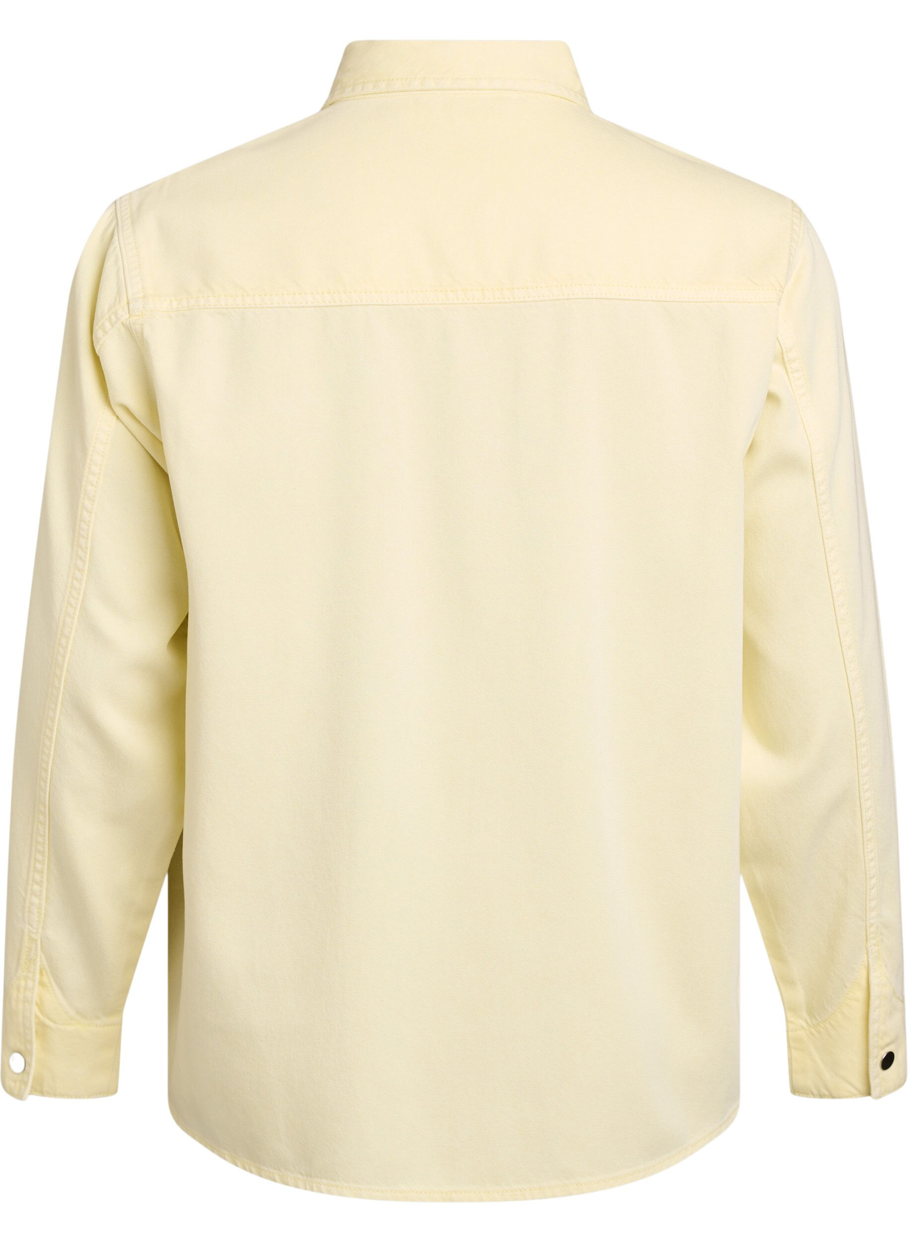 ZizziSpijkerblouse met borstzakken, Geel, Packshot image number 1