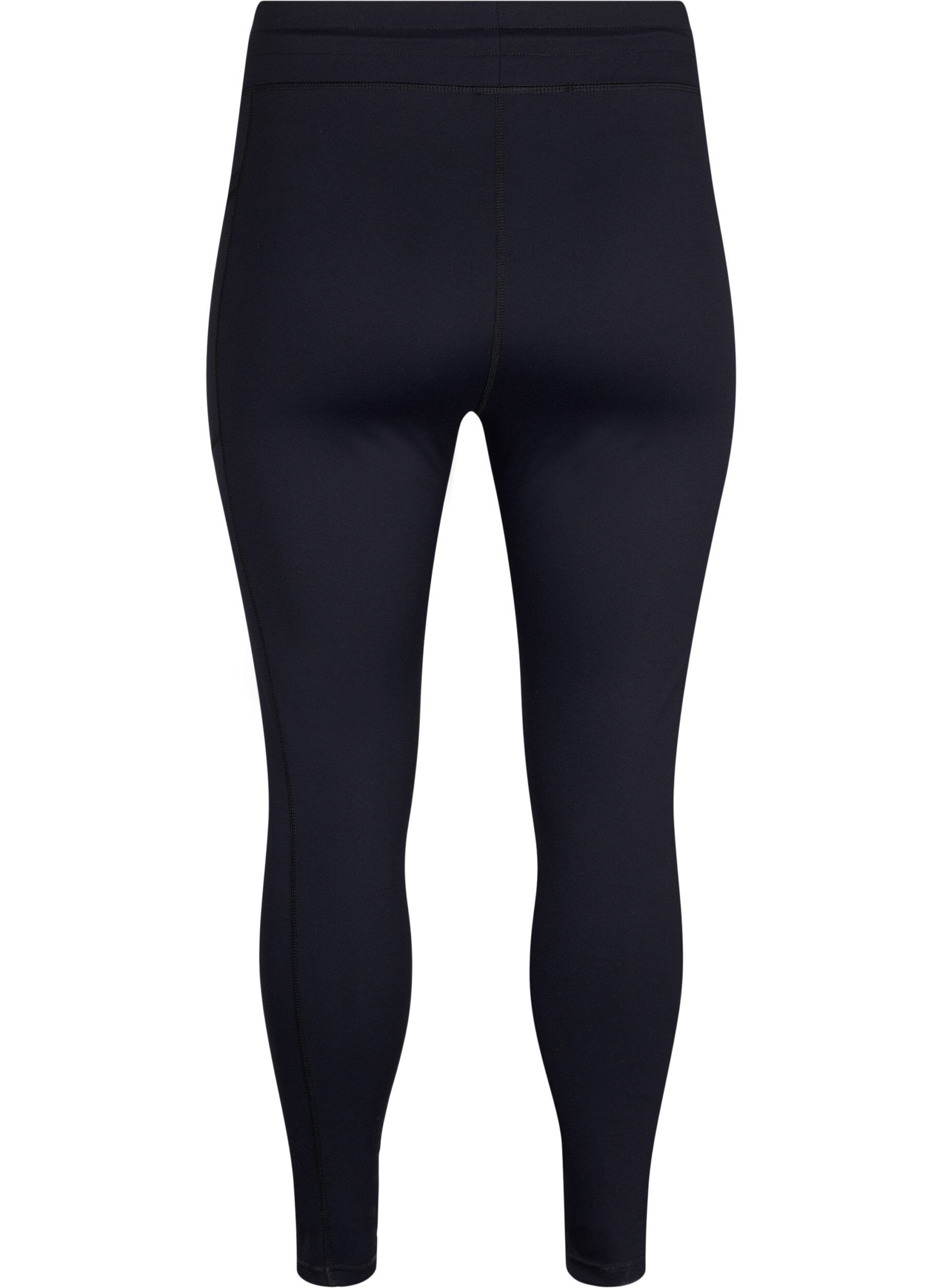 Zizzi7/8 training panty met zakken, Zwart, Packshot image number 1
