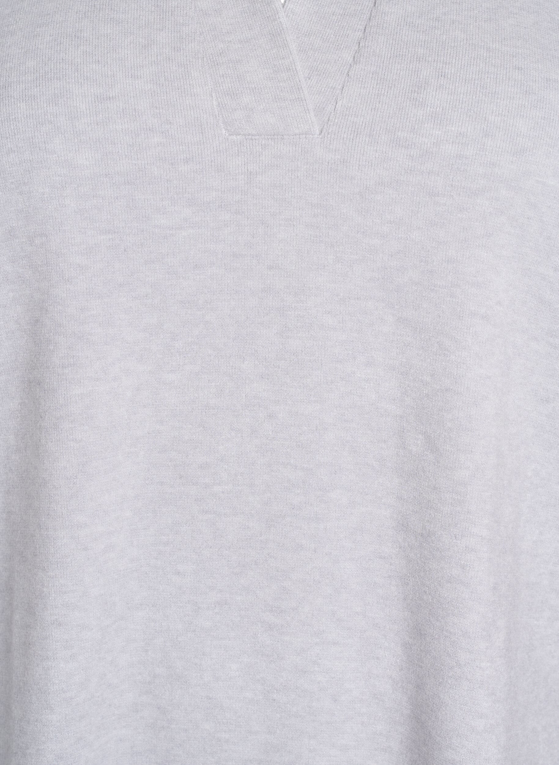 ZizziJerseyblouse met kraag en korte mouwen, Grijs, Packshot image number 2