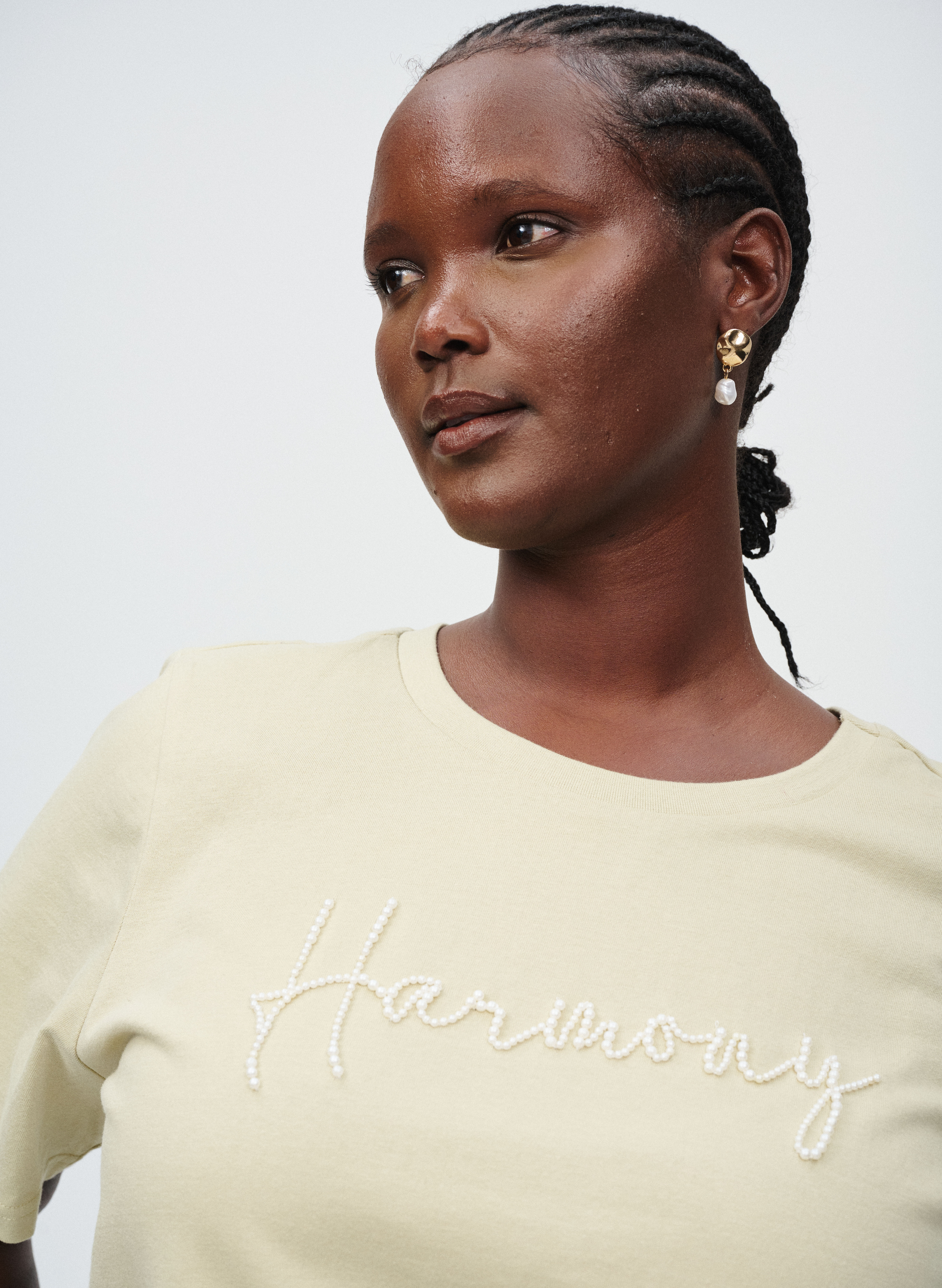 ZizziT-shirt met parels, , Model