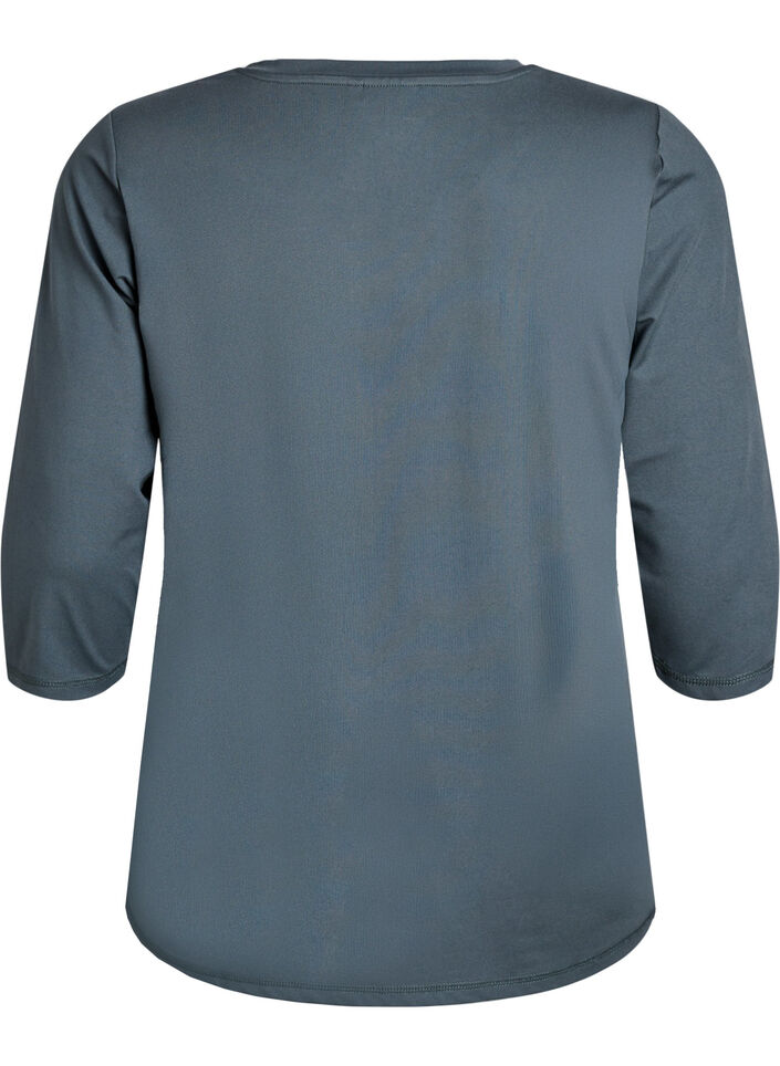 Training blouse met 3/4 mouwen, Grijs, Packshot image number 1