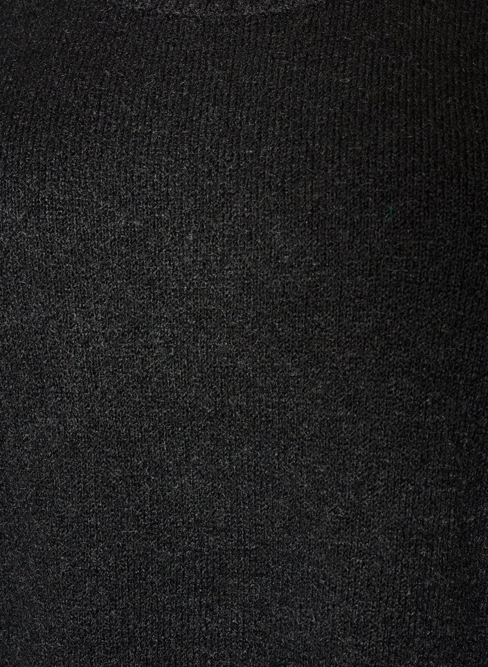 Jumper met ronde hals en losse pasvorm, Zwart, Packshot image number 2