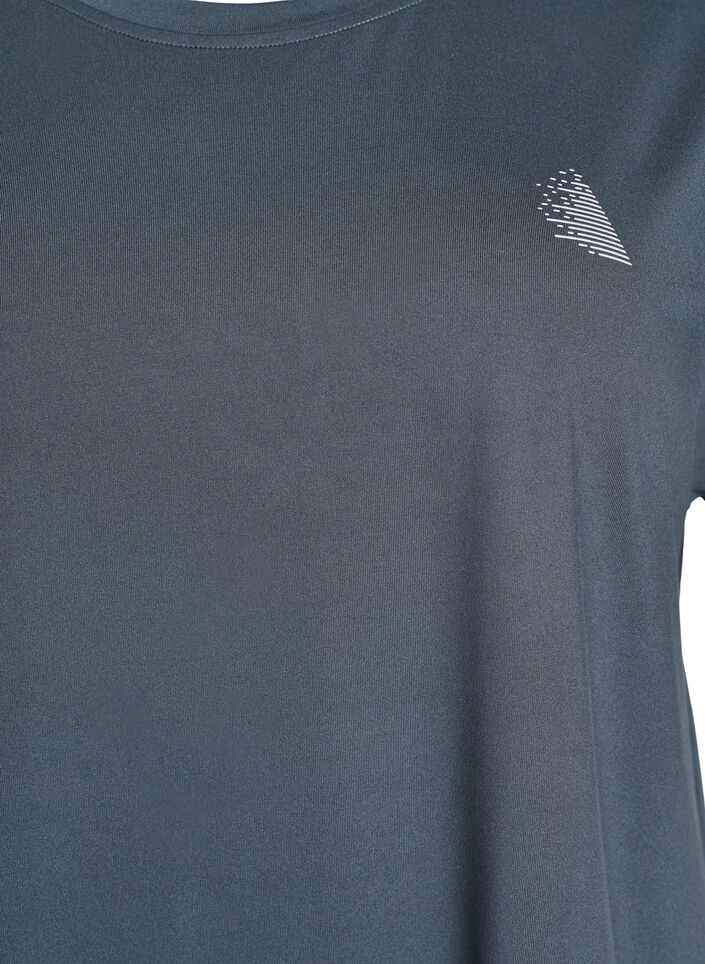 Effen gekleurd trainingsshirt, Groen, Packshot