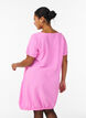 Katoenen jurk met korte mouwen, Roze, Model image number 2