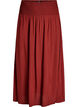 Maxi rok in viscose met smokwerk, Rood, Packshot image number 0