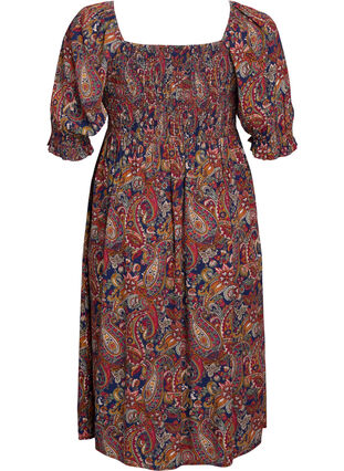 ZizziZomerjurk in viscose met paisley print, Naval A. Paisley AOP, Packshot image number 1