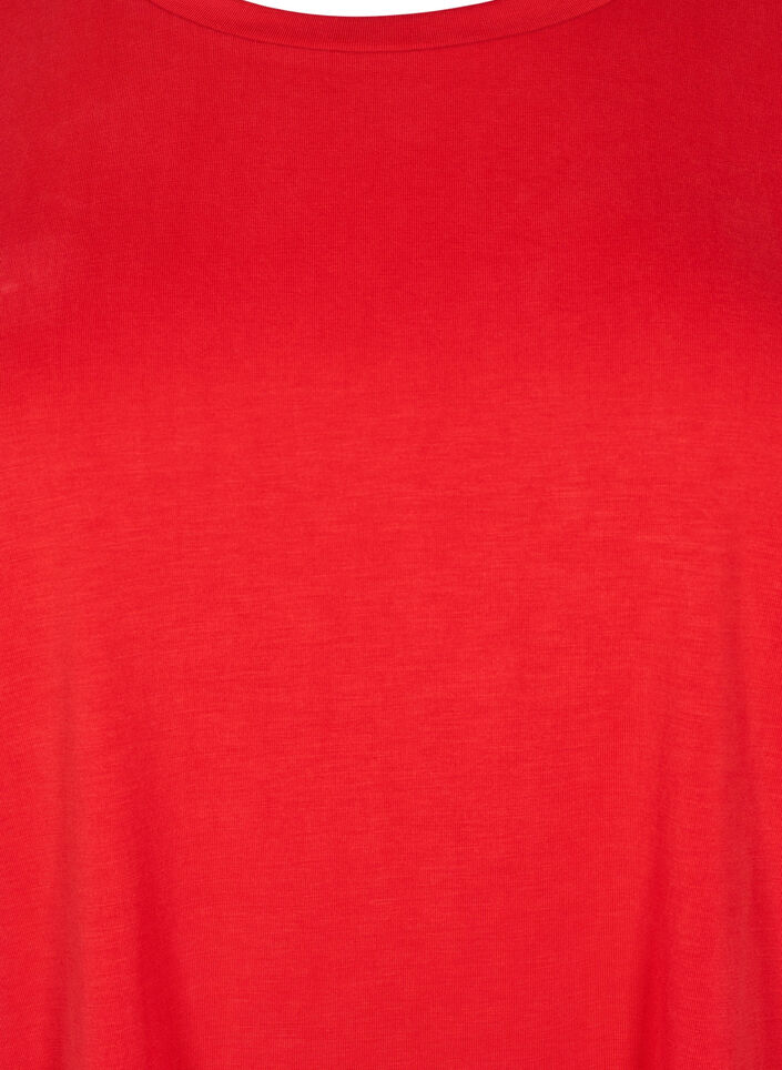 T-shirt van Tencel ™ Modal met ronde hals, Rood, Packshot image number 2