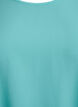 Blouse met korte mouwen en een ronde halslijn, Blauw, Packshot image number 2