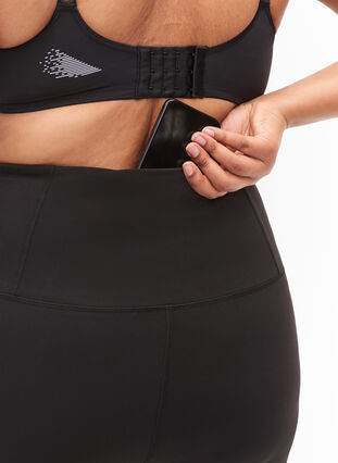 ZizziCORE, SUPER TENSION TIGHTS - Trainingslegging met binnenzak, Black, Model image number 2