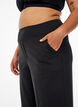 Stijlvolle workout broek met een lichte flare, Zwart, Model image number 4