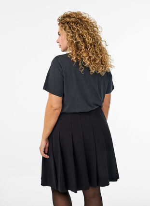 ZizziOrganisch katoenen T-shirt met studs, Grey Wash Studs, Model image number 1