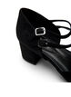 Wide fit - Pumps met dubbele banden, Zwart, Packshot image number 3