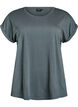 T-shirt met korte mouwen van katoenmix, Groen, Packshot image number 0