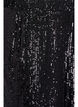 High-waist paillettenbroek met wijde pijpen, Zwart, Packshot image number 2