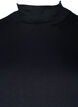 Blouse met lange mouwen en hoge hals, Zwart, Packshot image number 2