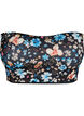 Bloemen bandeau bikinitop, Blauw, Packshot image number 0