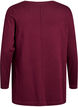 Gebreide blouse gemaakt van katoen en viscose., Donker Bordeaux, Packshot image number 1