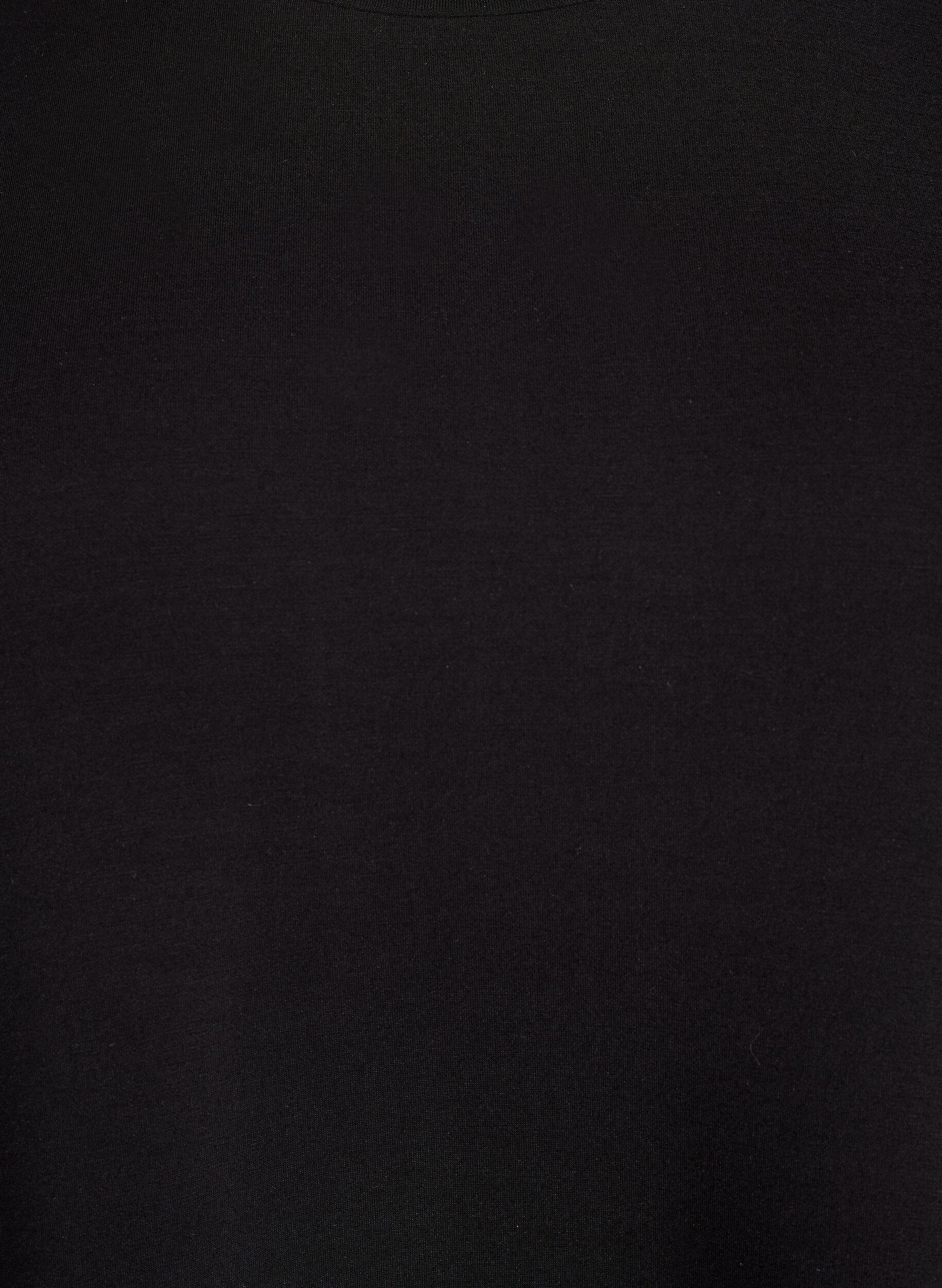 ZizziJersey blouse met ronde hals, Zwart, Packshot image number 2