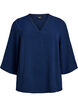 Blouse met 3/4 mouwen, Blauw, Packshot image number 0