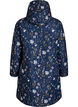 Gewatteerde winterjas met bloemenprint, Blauw, Packshot image number 1