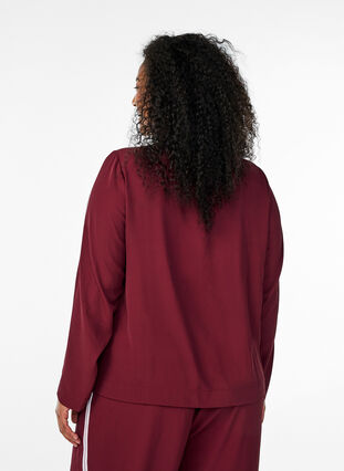 ZizziTrackjack met sportieve details en ritssluiting, T. Port Orch Stripe, Model image number 1