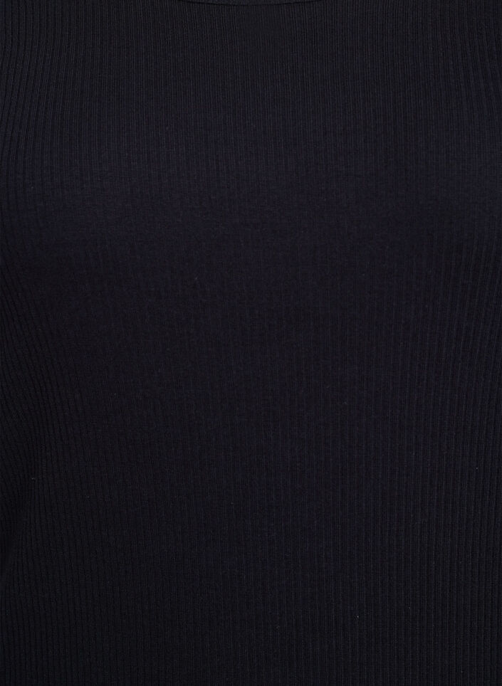 Maxi jurk in jersey met korte mouwen, Zwart, Packshot image number 2