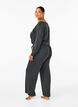 Jumpsuit met overslag en strikjes, Grijs, Model image number 1