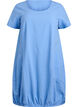 Katoenen jurk met korte mouwen, Blauw, Packshot image number 0